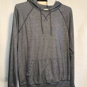 Public Opinion Gray Hooded Shirt With Pockets